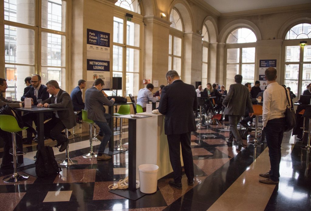 The big windows at the networking lounge really brought those orange chairs to bear — a perfect setting for a CoreWallet sales pitch.