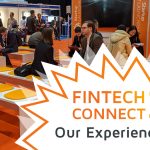 A picture of a waiting area at the FinTech Connect 2019 conference in London