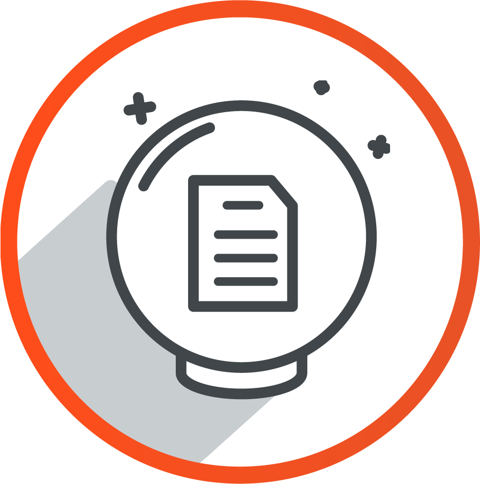 A Crystal Ball containing data, symbolizing Data Processing and Handling of Historical Payment Data in Payment Gateways