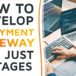 A software developer working on coding a payment gateway