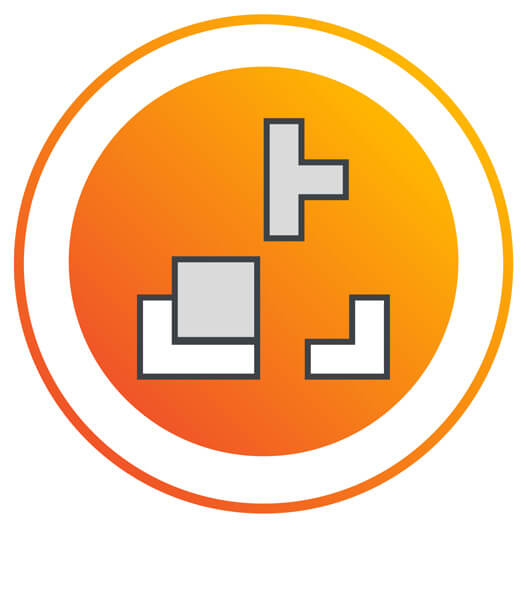 tetris blocks, symbolizing scalability
