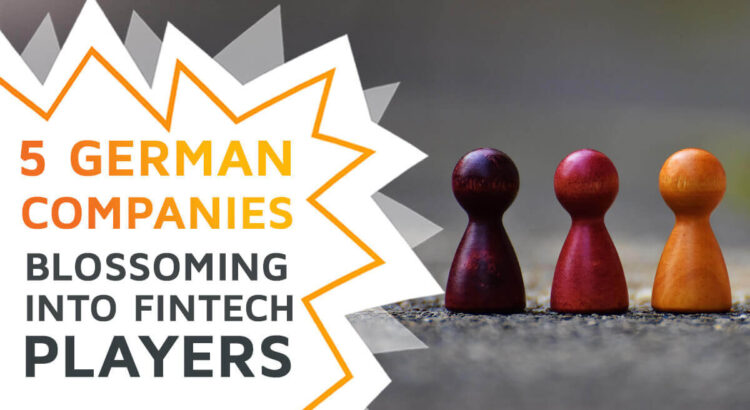 Three board game pieces symbolizing German companies getting into fintech